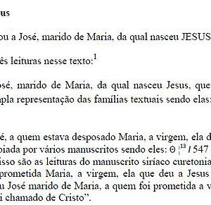 As deturpações no Evangelho de Mateus.