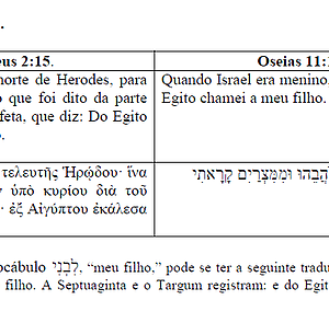 Do Egito chamei meu filho, se refere a Jesus?