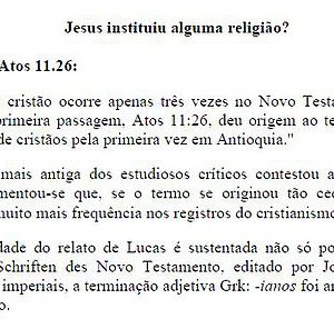 Jesus instituiu alguma religião?