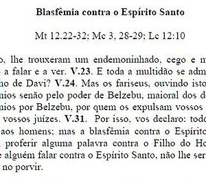 O que é blasfemar contra o Espírito Santo?