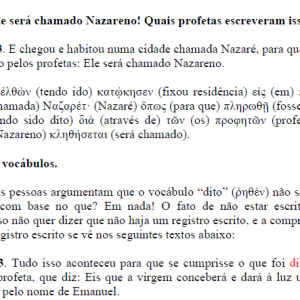 Ele será chamado Nazareno! Quais profetas escreveram isso?